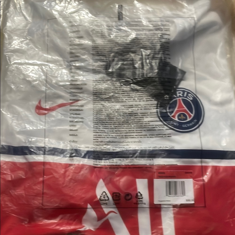 Nike Paris Saint-Germain Red and White Jersey Messi #30 Trainer